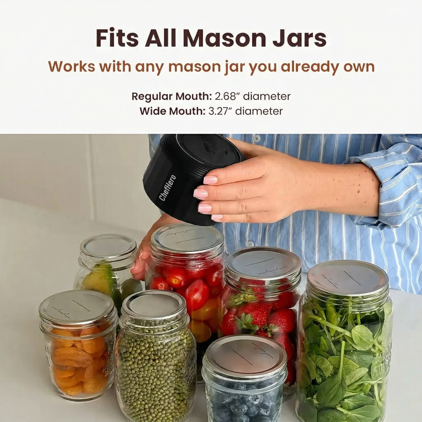 ChefHero Mason Jar Vacuum Sealer